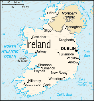 Mapa de Ireland